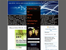 Tablet Screenshot of online-phd-uk.com